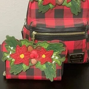 Disney | Bags | Disney Loungefly Red And Black Plaid  display picture 1